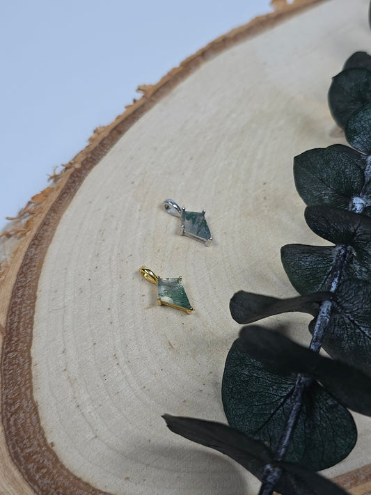 Moosachat Anhänger 🌿 'Purity'