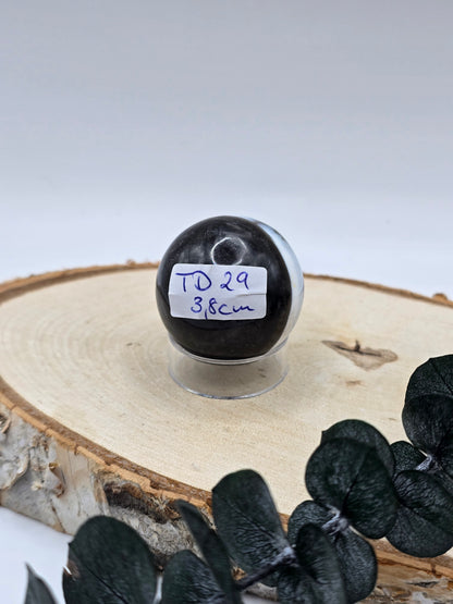 Blaue Opal Kugel 💙 TD29