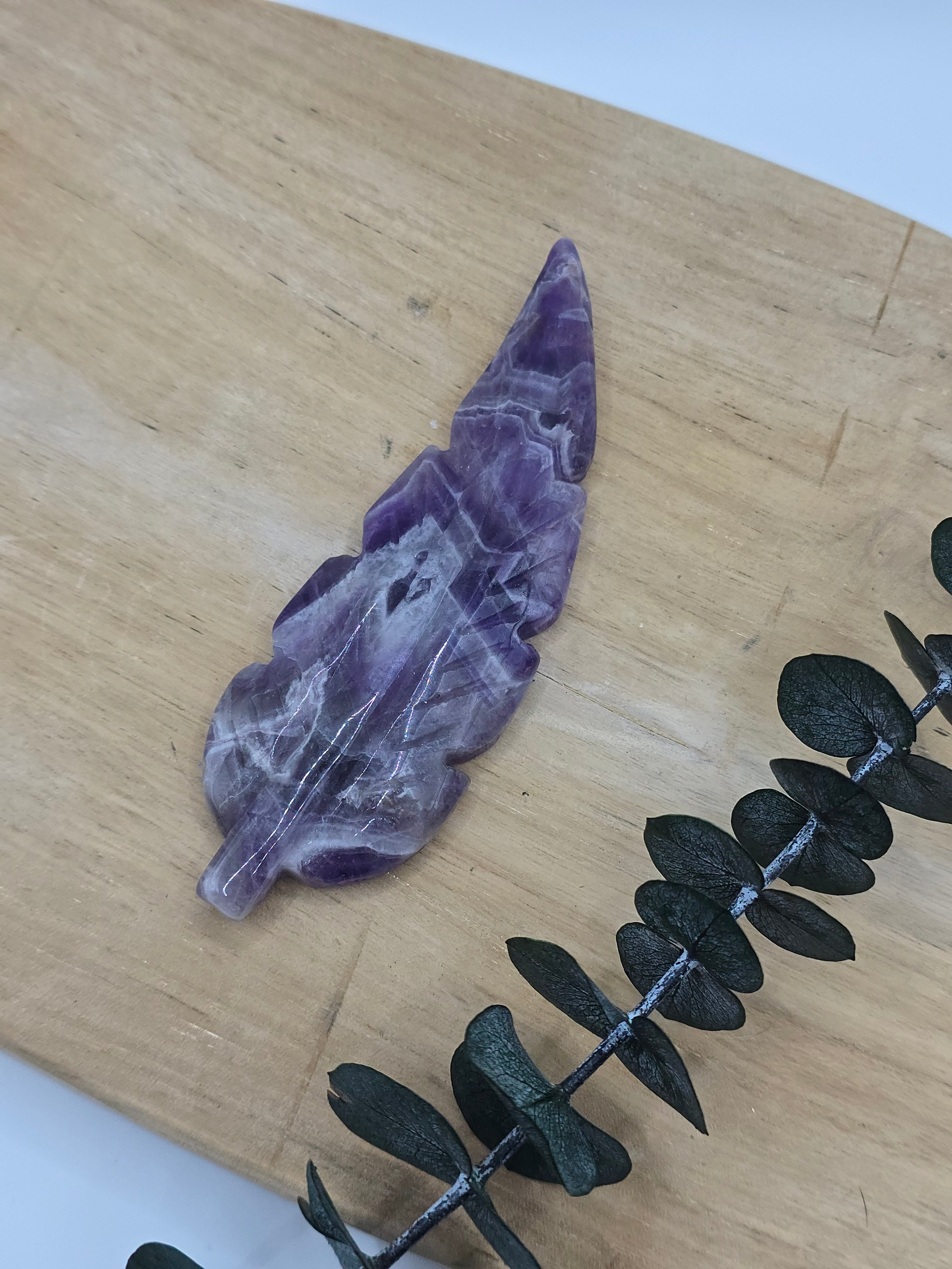 Chevron Amethyst Federn 💜