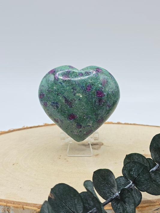 Rubin in Fuchsit Herz 💚 RH27