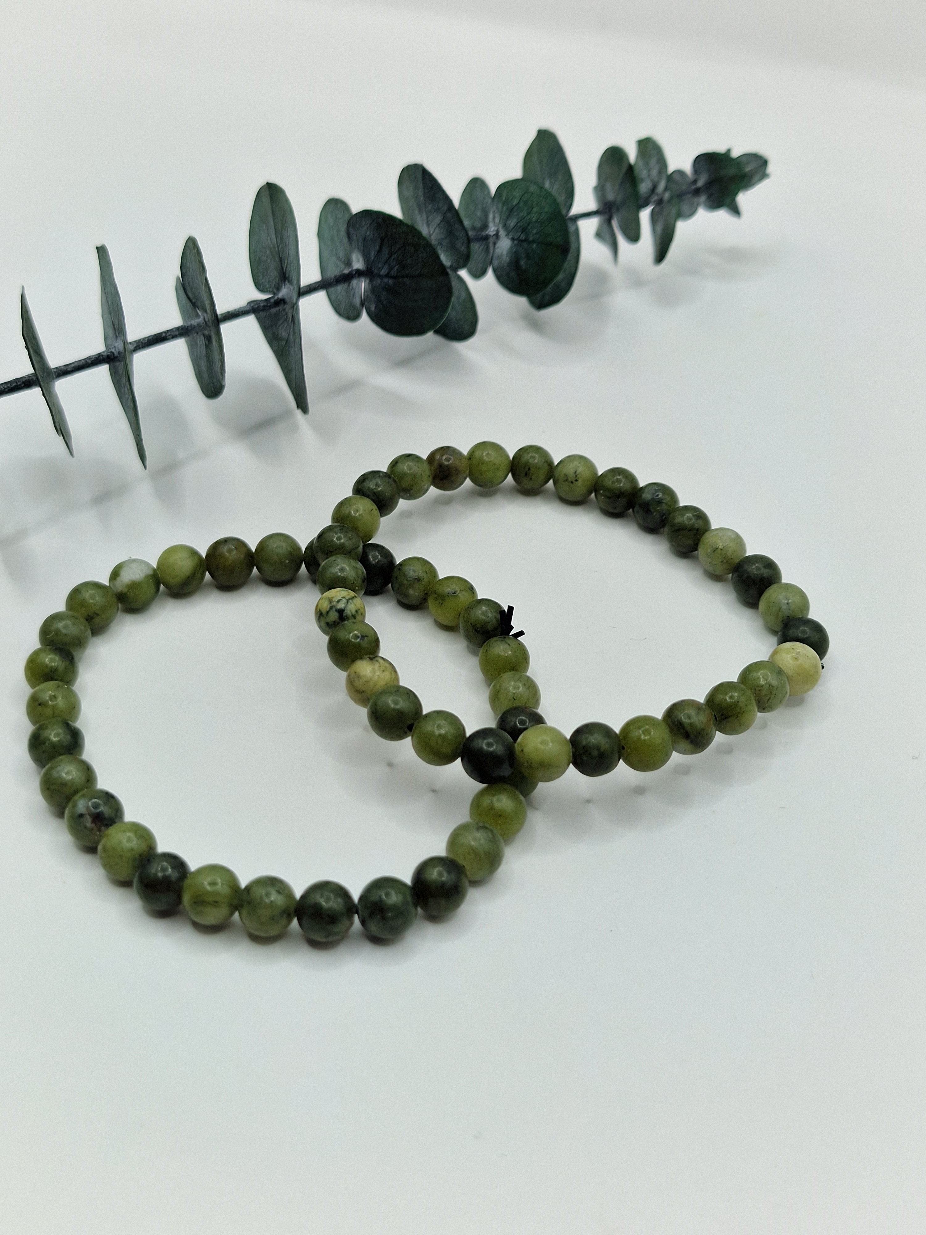 Serpentin Kugelarmband 💚 6mm