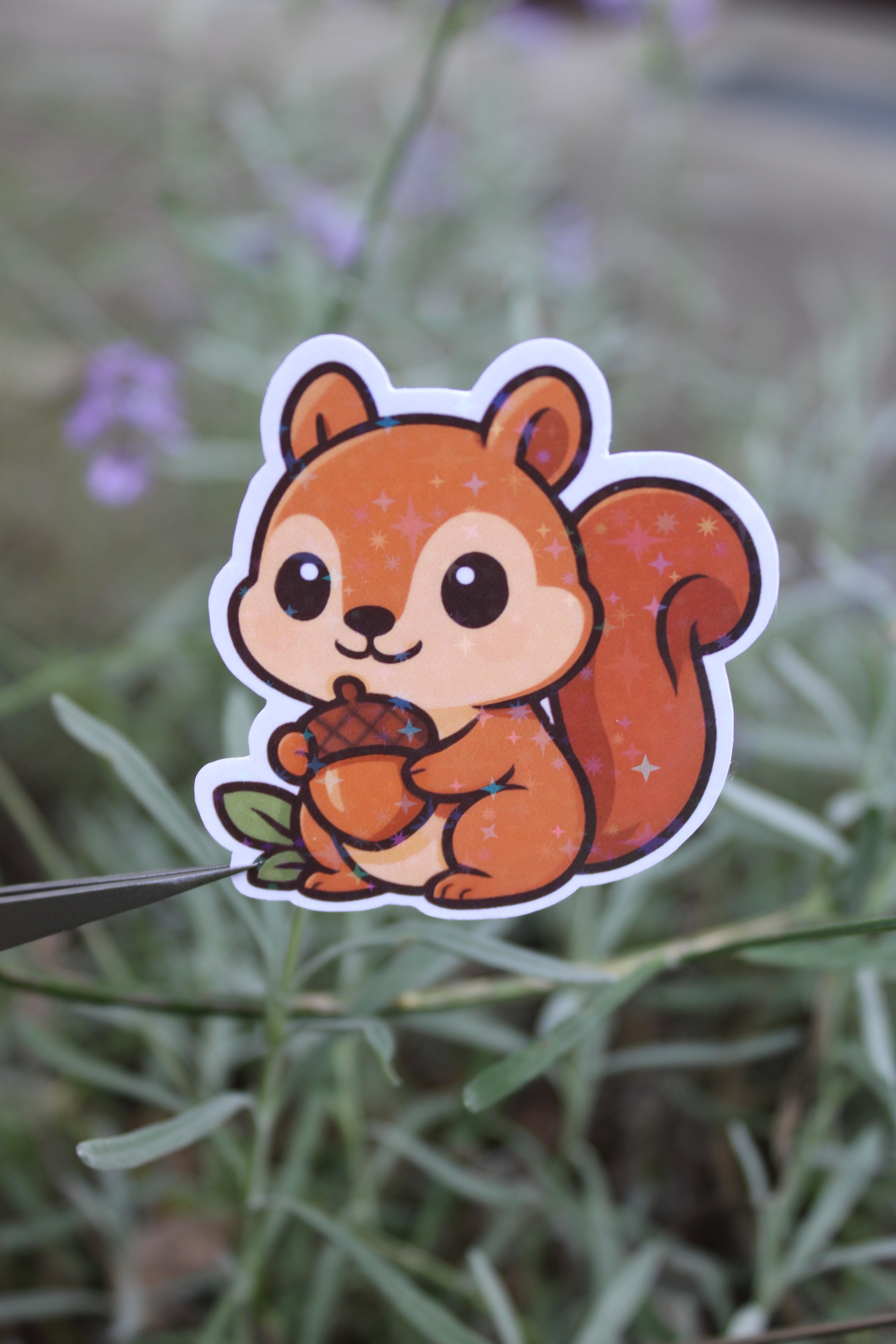 Sascha das Eichhörnchen - Sticker/Magnetisches Lesezeichen 🥜