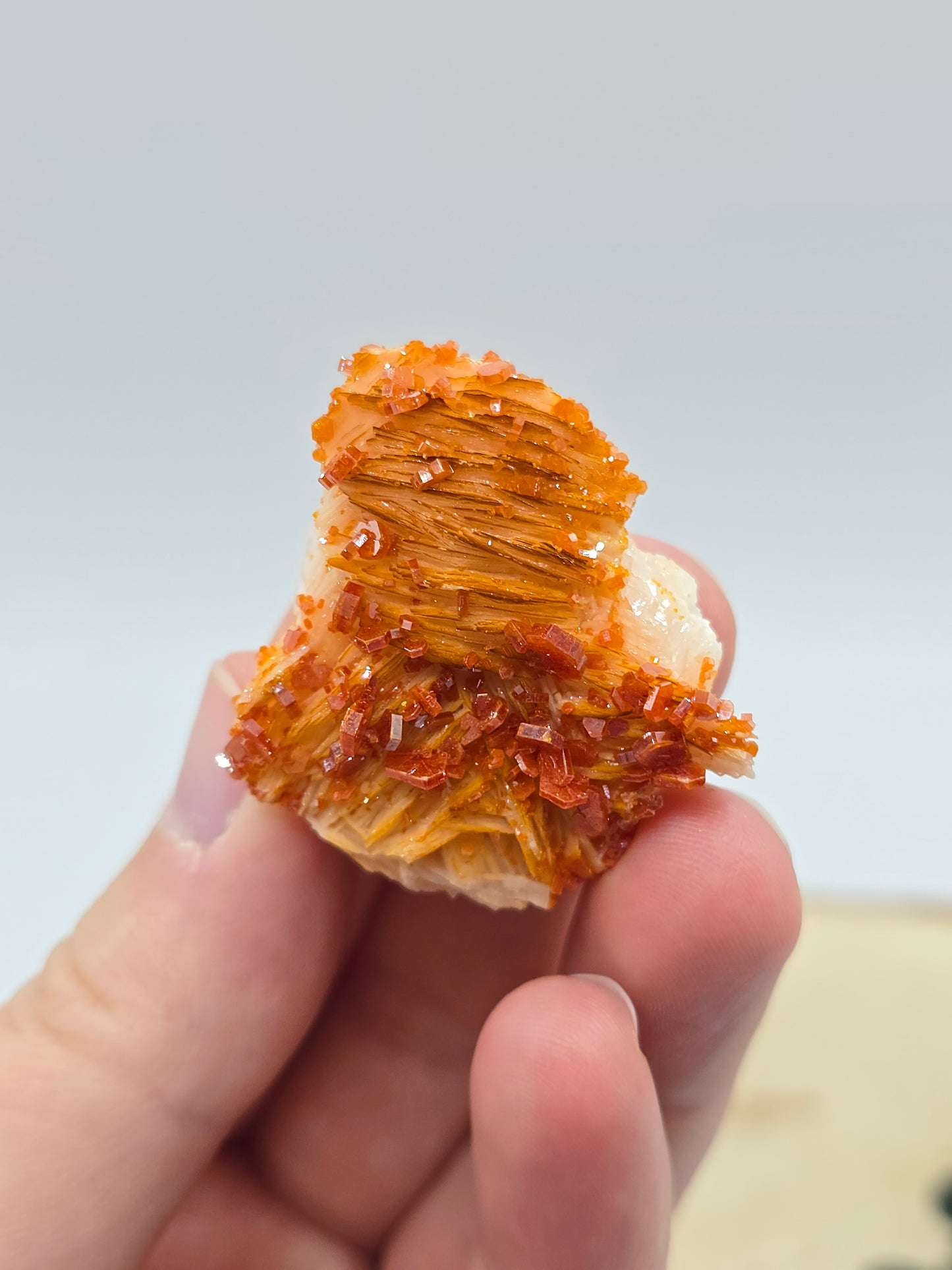 Vanadinit auf Baryt aus Marokko 🔥 7 – 20€