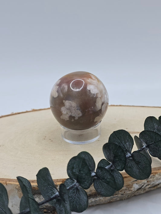 Blumenachat Kugel 🌸 BB15