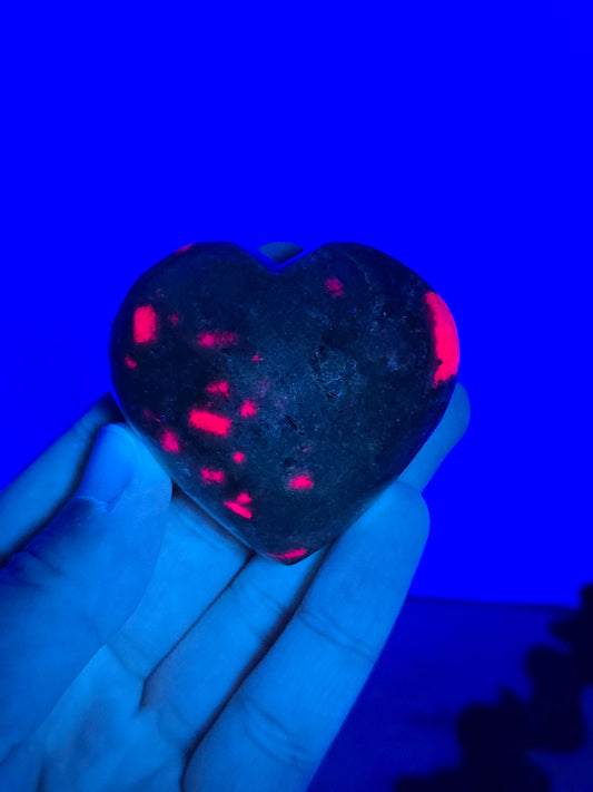 Rubin in Fuchsit Herz 💚 RH20