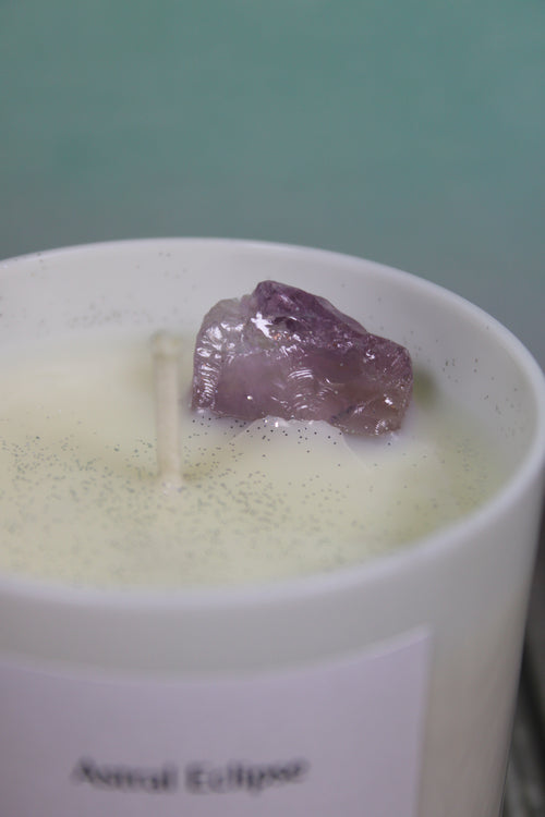 Amethyst Candle 💜 Handmade by Astral Eclipse