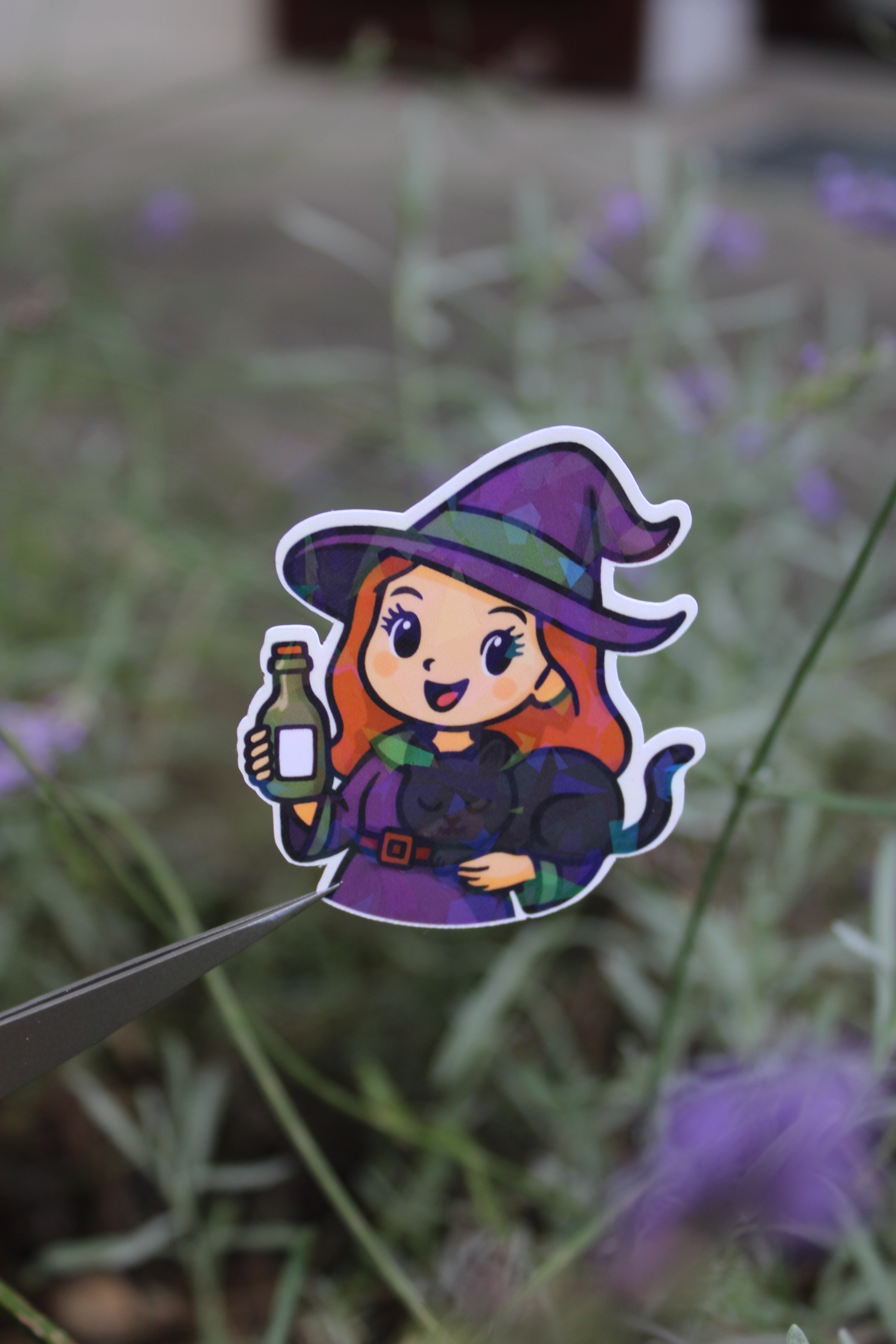 Adele die Hexe - Sticker/Magnetisches Lesezeichen 🧙‍♀️