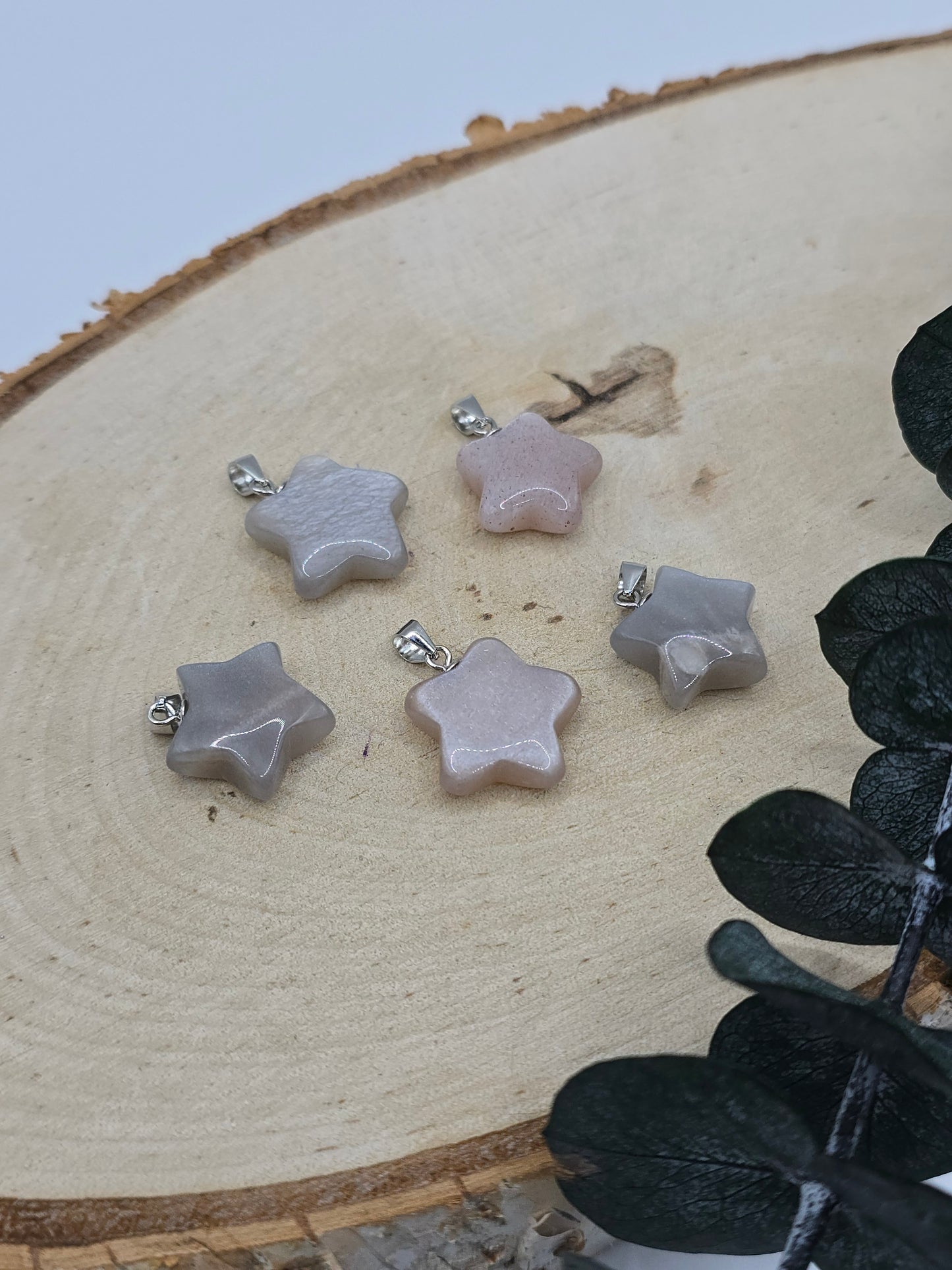 Pfirsich Mondstein Anhänger 🍑  S925