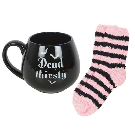 Dead and Thirsty Tasse mit Kuschelsocken ☕️