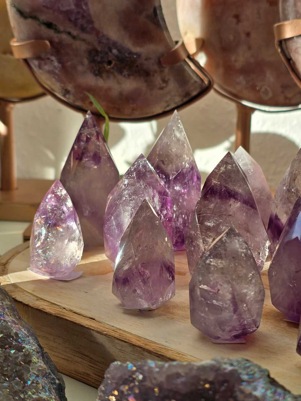 Facettierte Amethyst Spitzen 💜