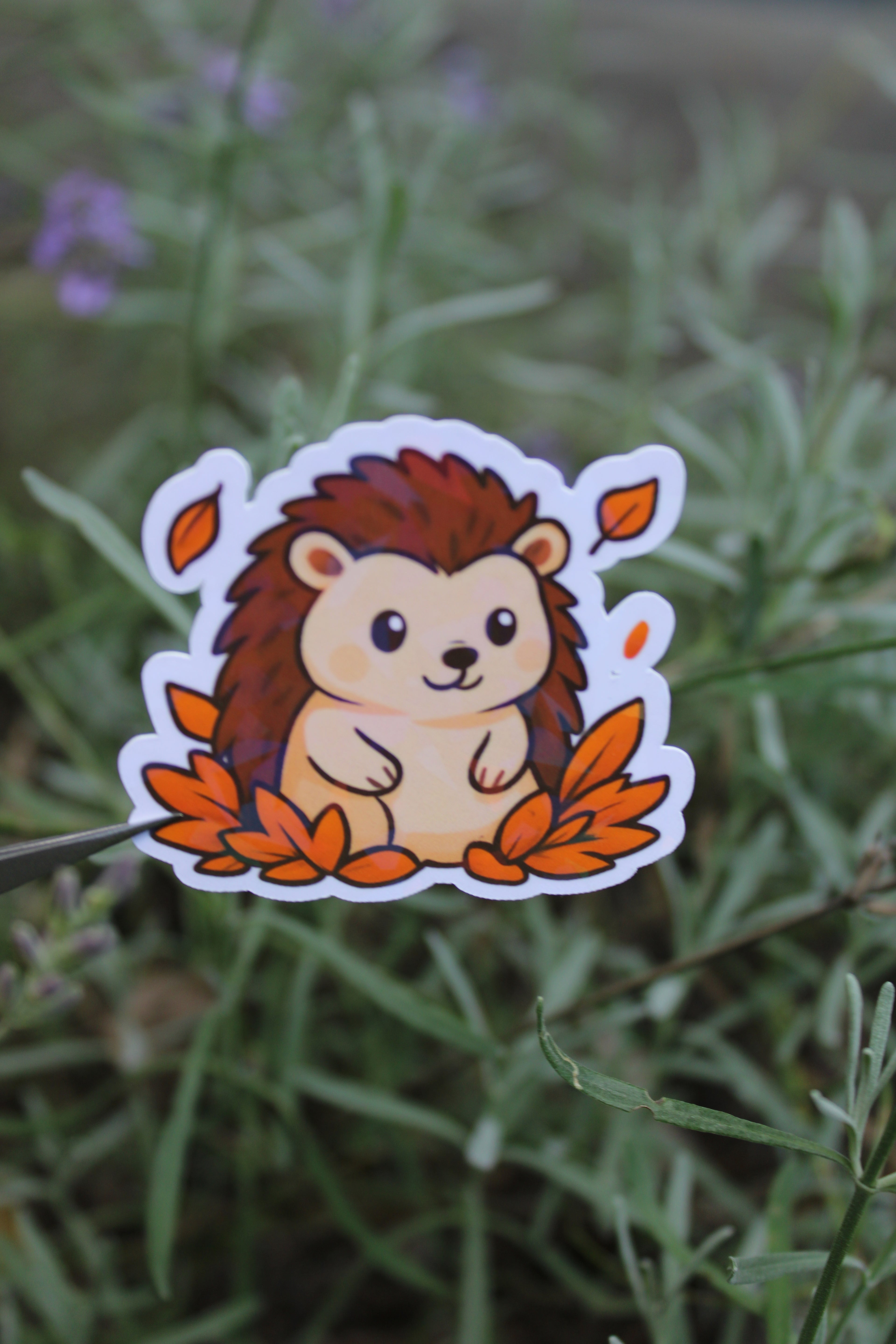 Charmaine der Igel - Sticker/Magnetisches Lesezeichen 🦔