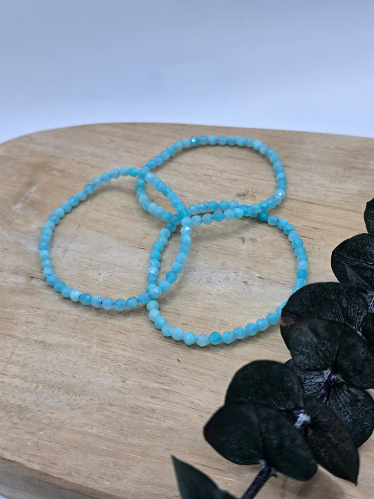 HQ Amazonit Armband Facettiert 💙 A18