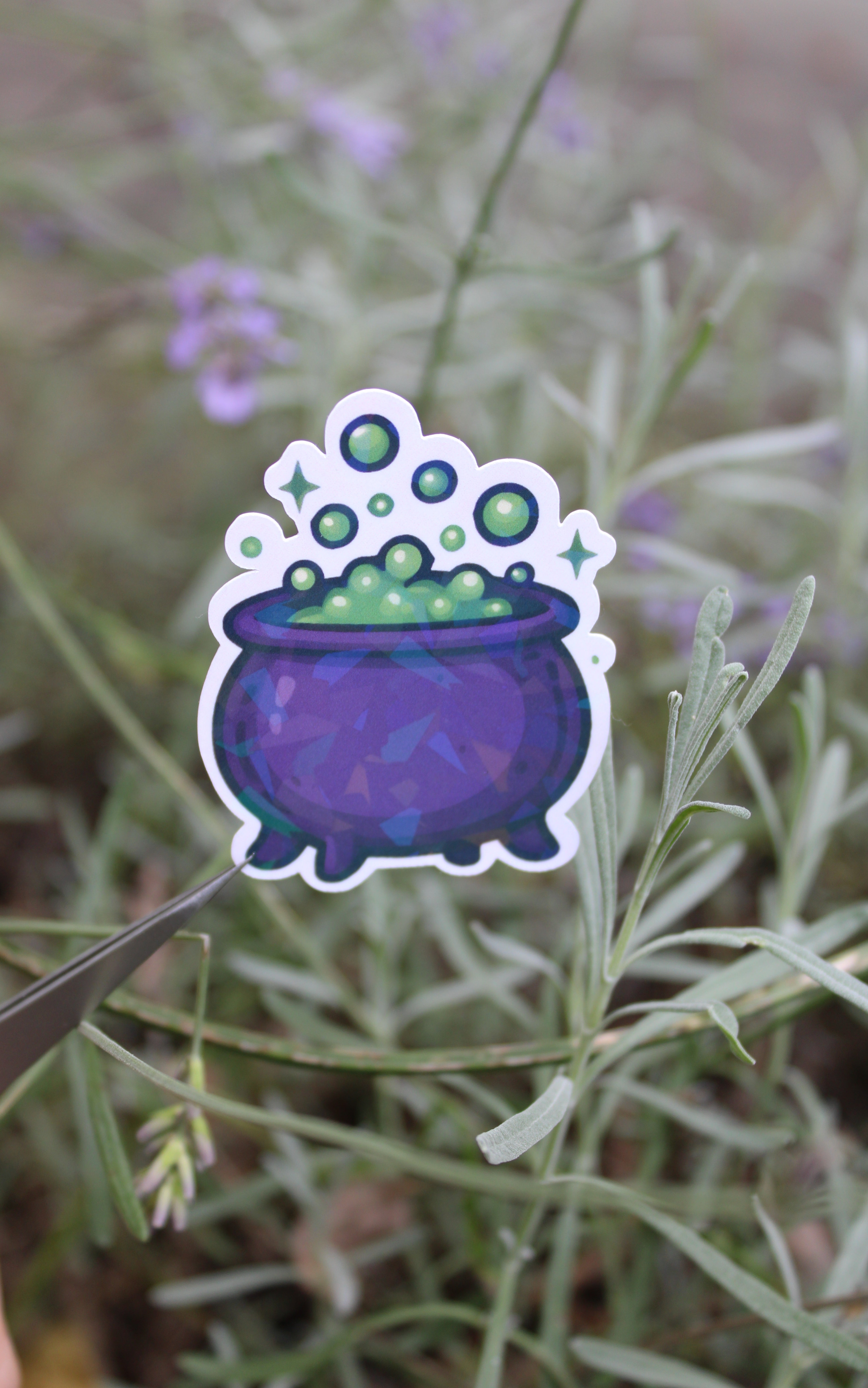 Hexenkessel - Sticker/Magnetisches Lesezeichen 🧙‍♀️