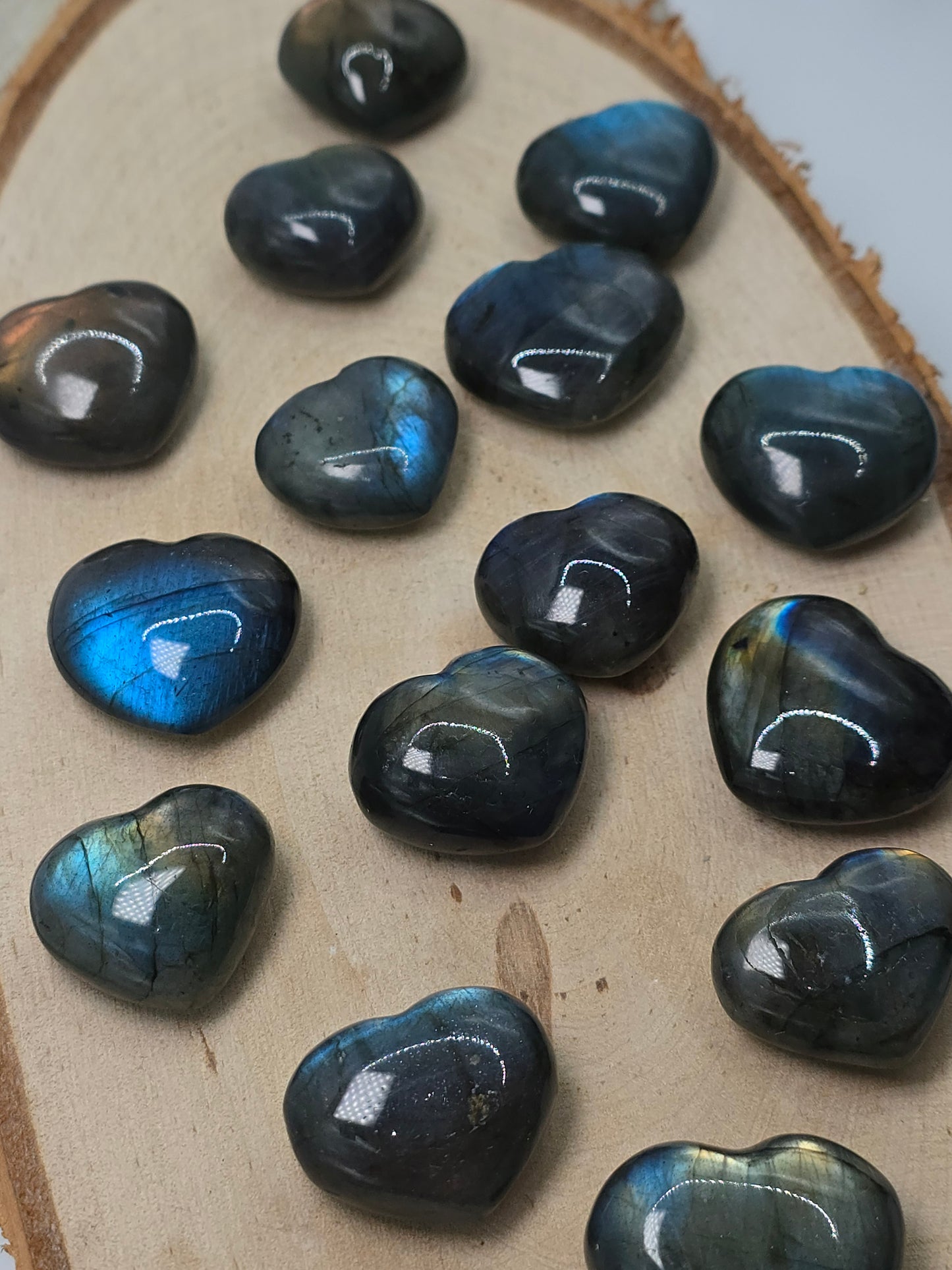 High Quality Mini Labradorit Herzen 🌈