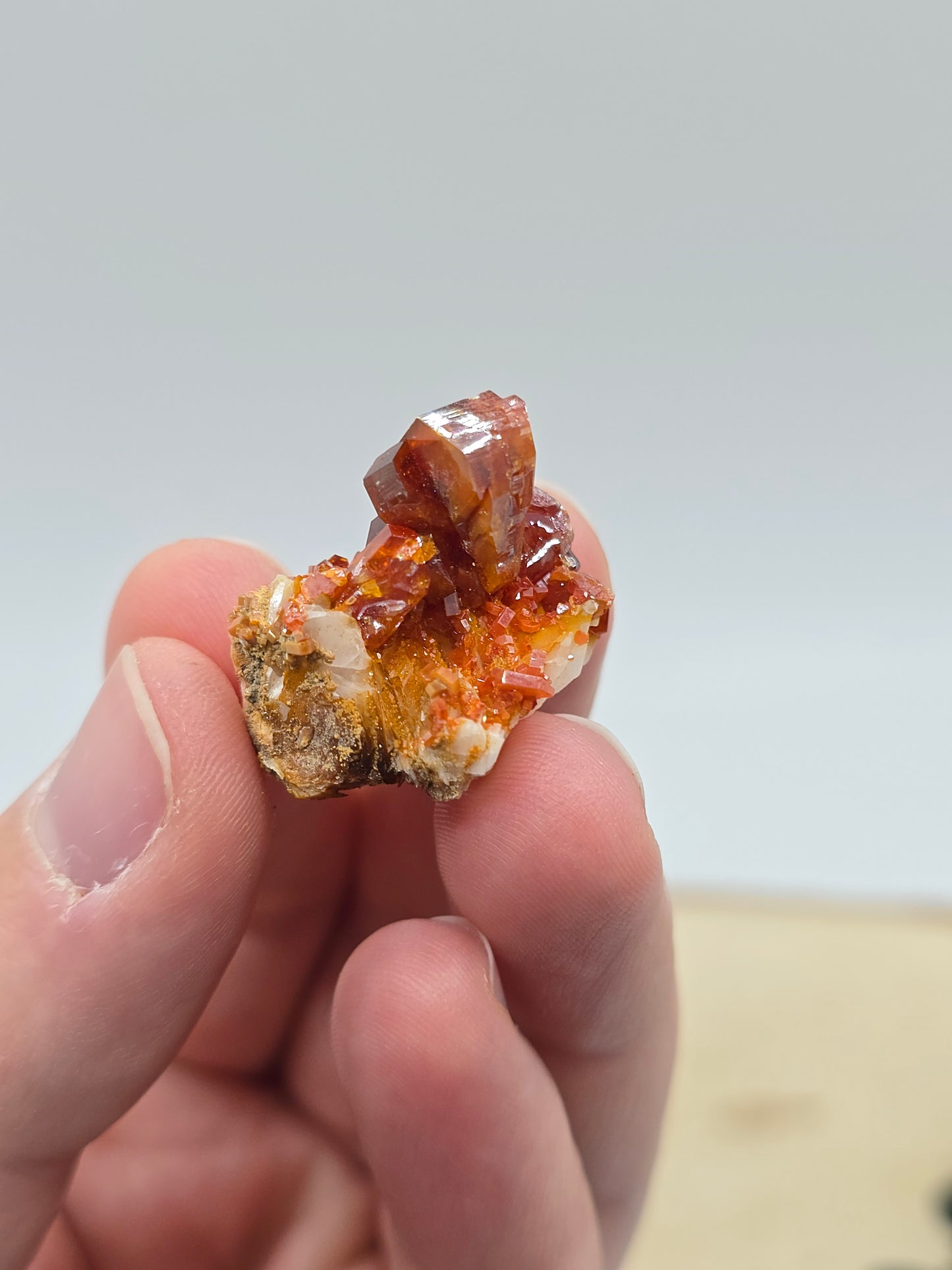 Vanadinit auf Baryt aus Marokko 🔥 7 – 20€