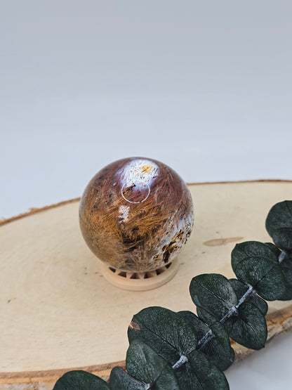 Sagenit Achat Kugel 🍁 YT52