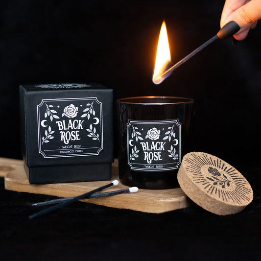Black Rose Gothic-Duftkerze 🕯
