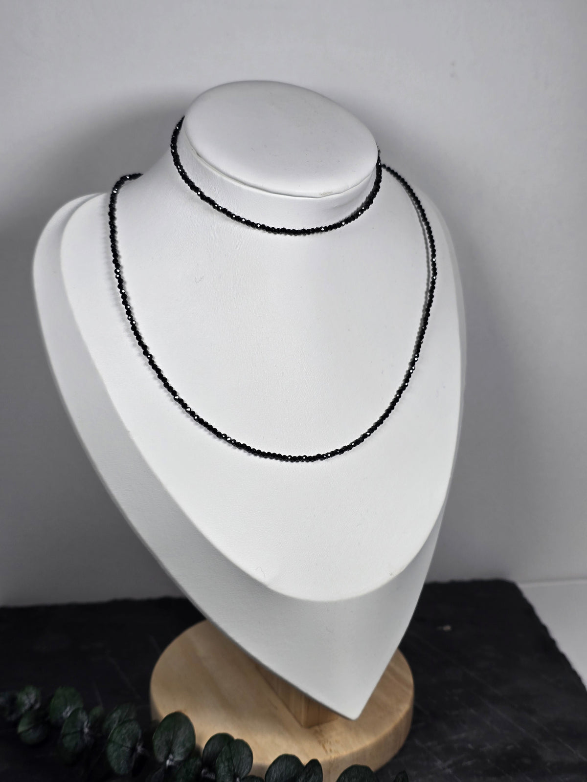 Facettiertes Schmuckset Schwarzer Spinell 🖤