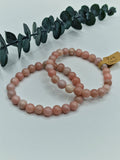 Pfirsich Mondstein Kugelarmband 🍑