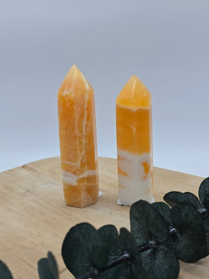 Orangencalcit Türme 🍊