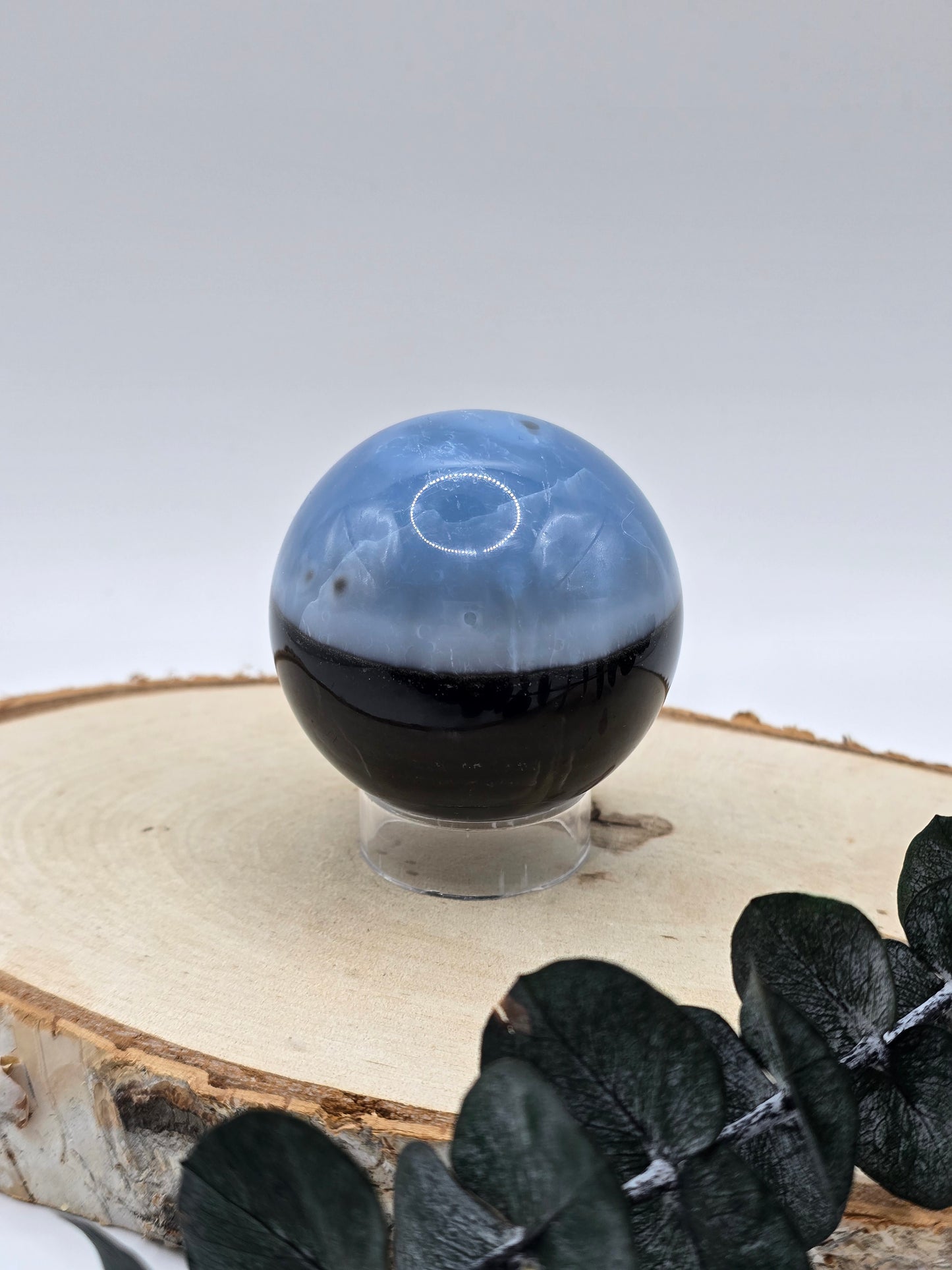 Blaue Opal Kugel 💙 TH53