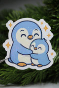 Pinguin Mama mit ihrem Kind - Sticker/Magnetisches Lesezeichen 🐧
