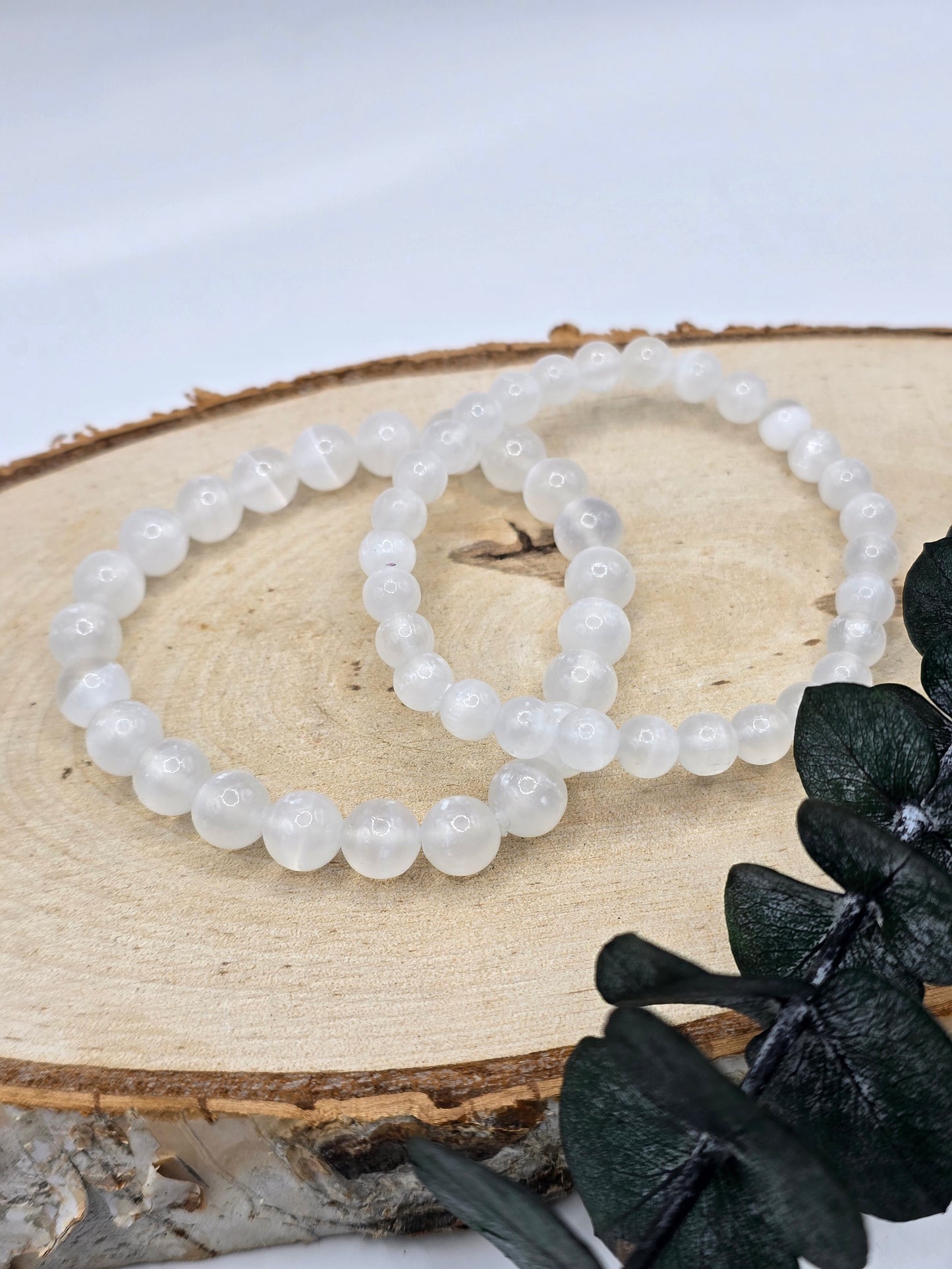 Selenit Kugelarmband 🤍