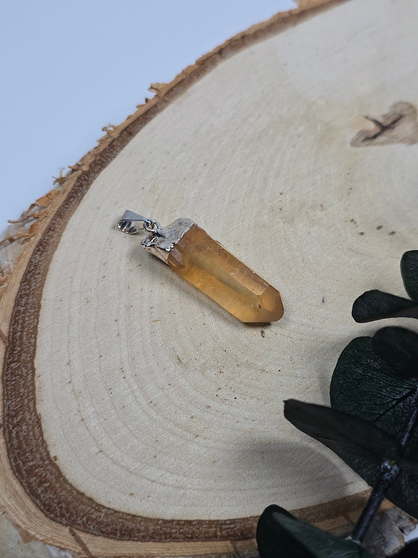 Tangerine Quarz Anhänger 🌞