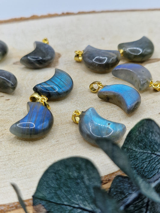 Labradorit Mondanhänger in Gold 🌈