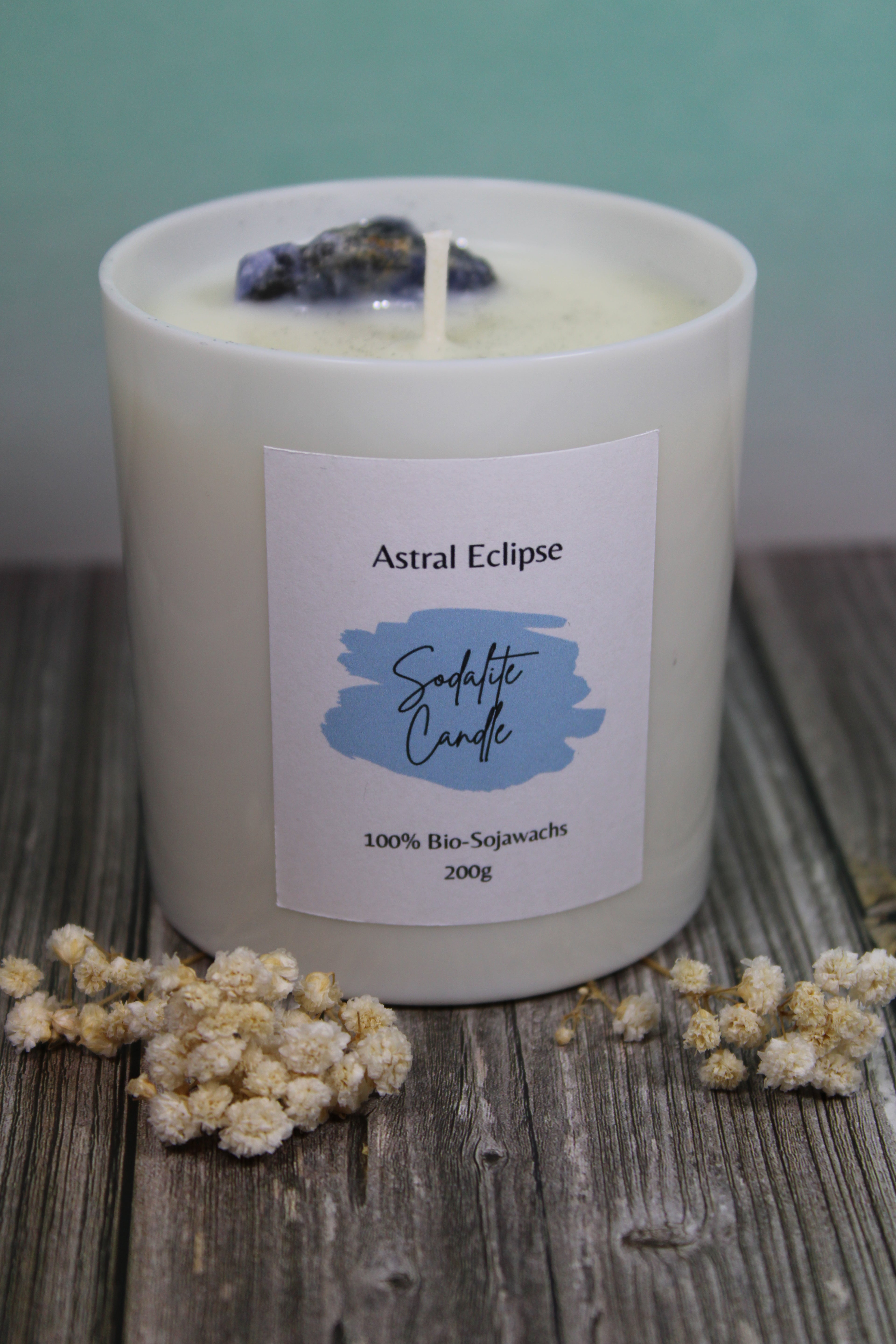 Sodalite Candle 💙 Handmade by Astral Eclipse
