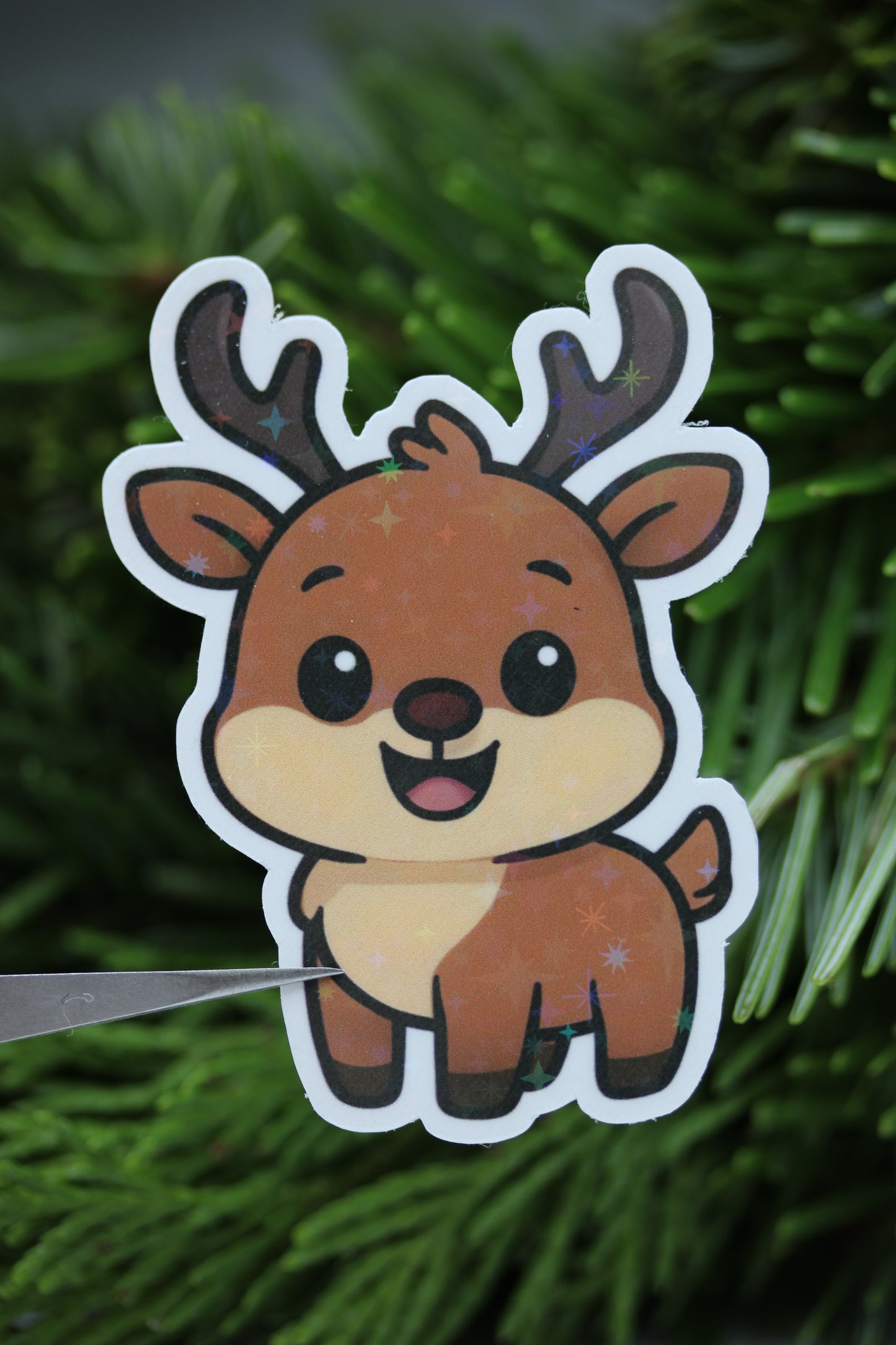 Steve das Rentier - Sticker/Magnetisches Lesezeichen 🫎