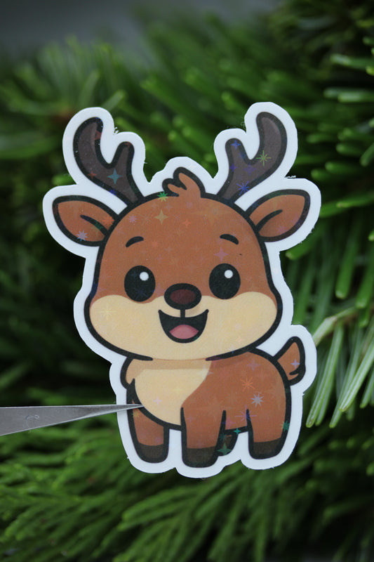 Steve das Rentier - Sticker/Magnetisches Lesezeichen 🫎