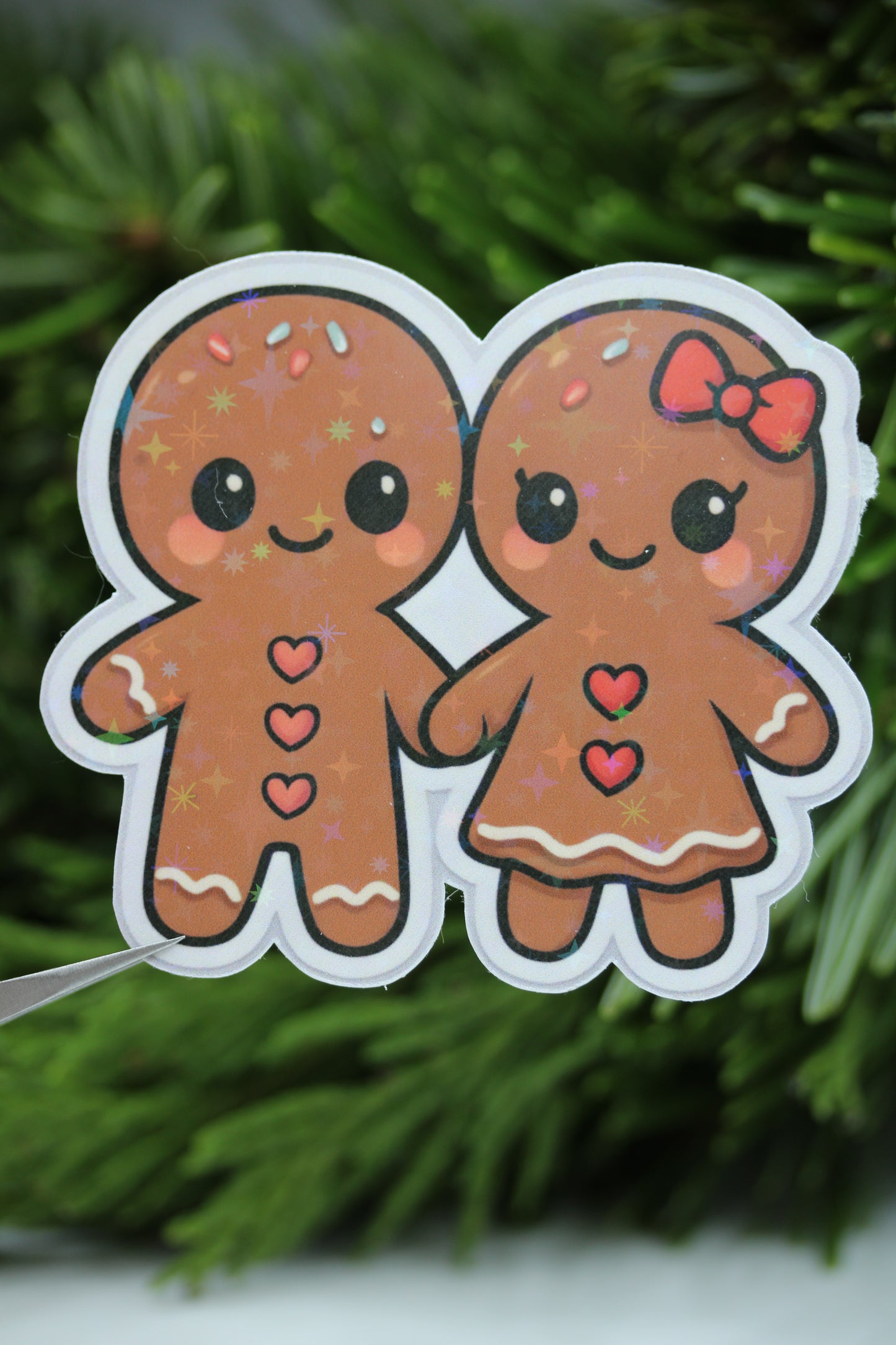 Fritz & Frieda das Lebkuchenpärchen - Sticker/Magnetisches Lesezeichen 🍪