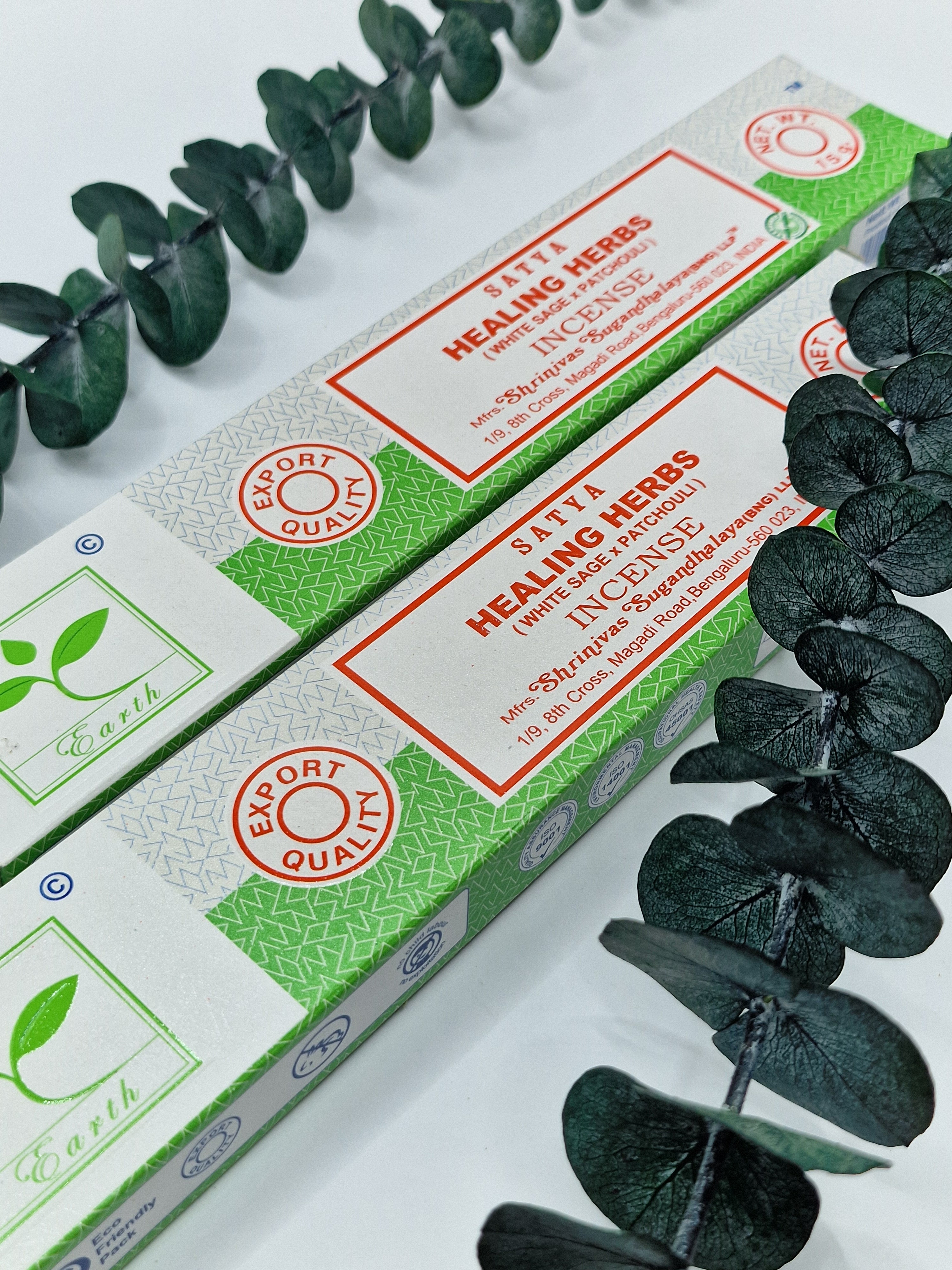 Satya Earth Räucherstäbchen White Sage X Patchouli (Healing Herbs)