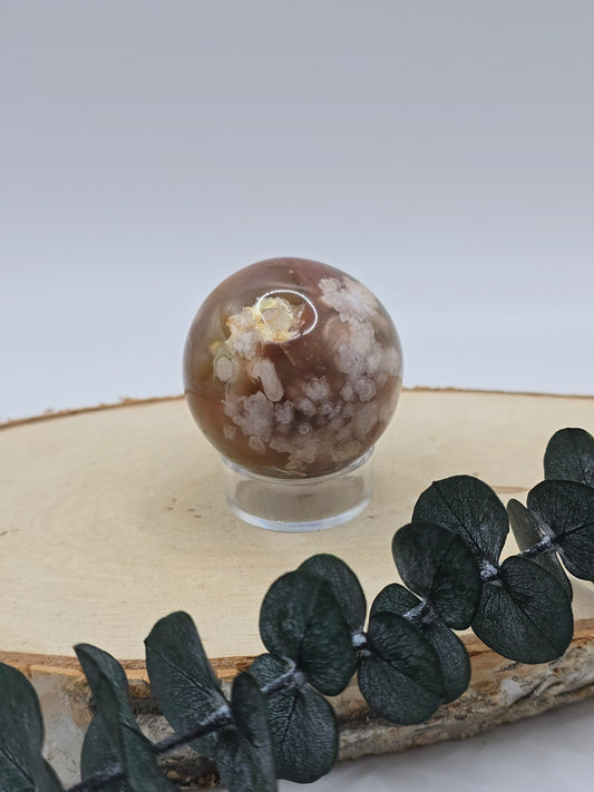 Blumenachat Kugel 🌸 BB15