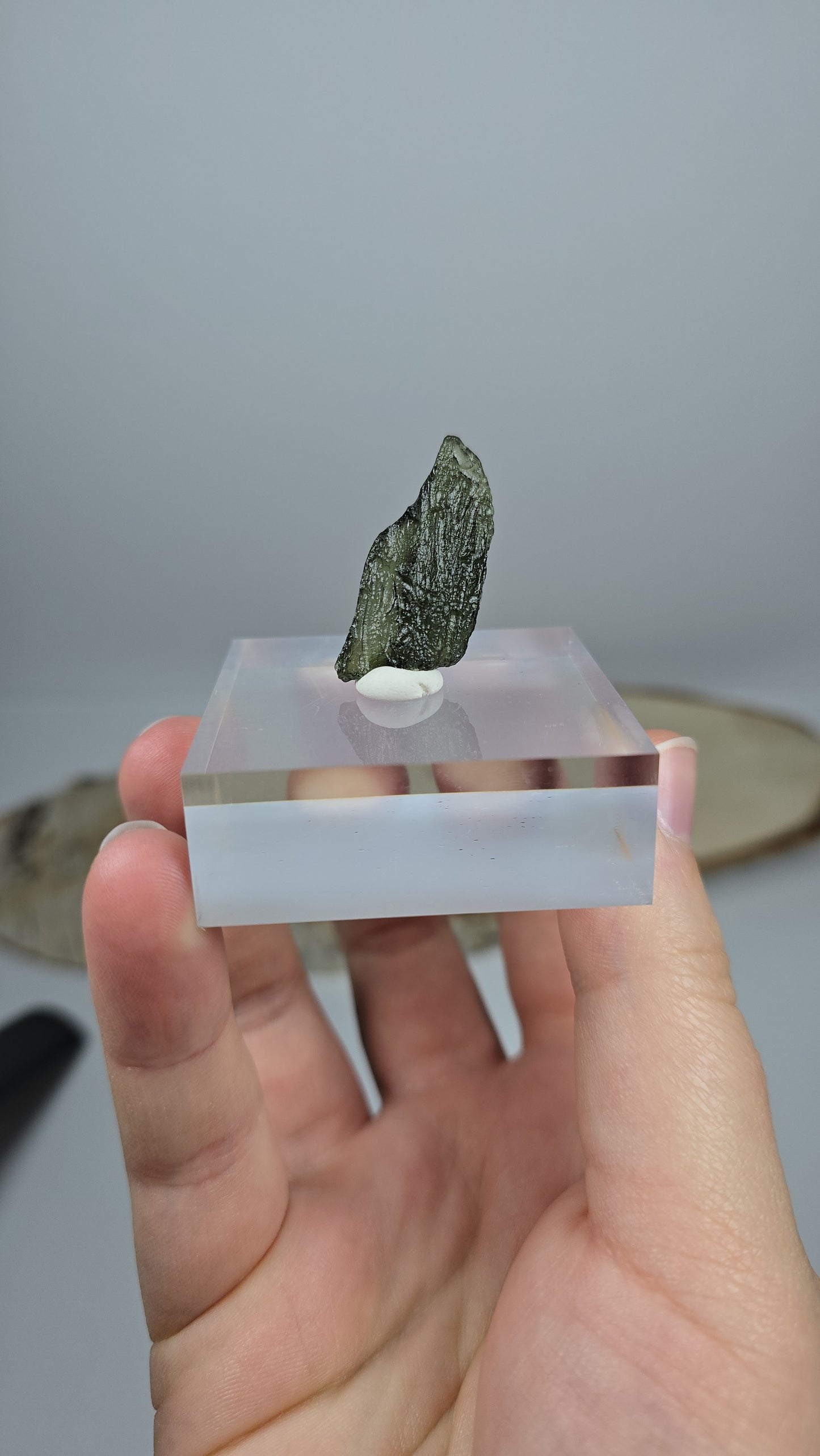 Moldavit Roh 💚 MV114 A-Qualität