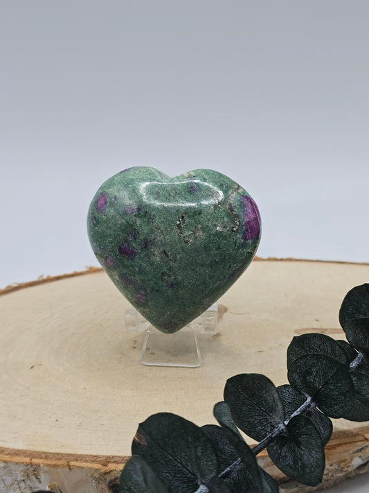 Rubin in Fuchsit Herz 💚 RH20