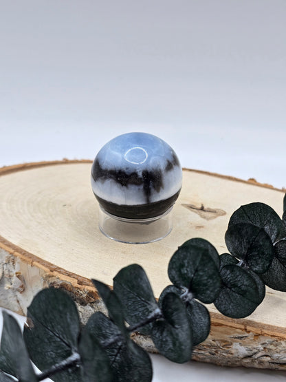 Blaue Opal Kugel 💙 TD29