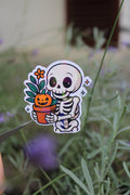 Fridolin das Skelett - Sticker/Magnetisches Lesezeichen 💀