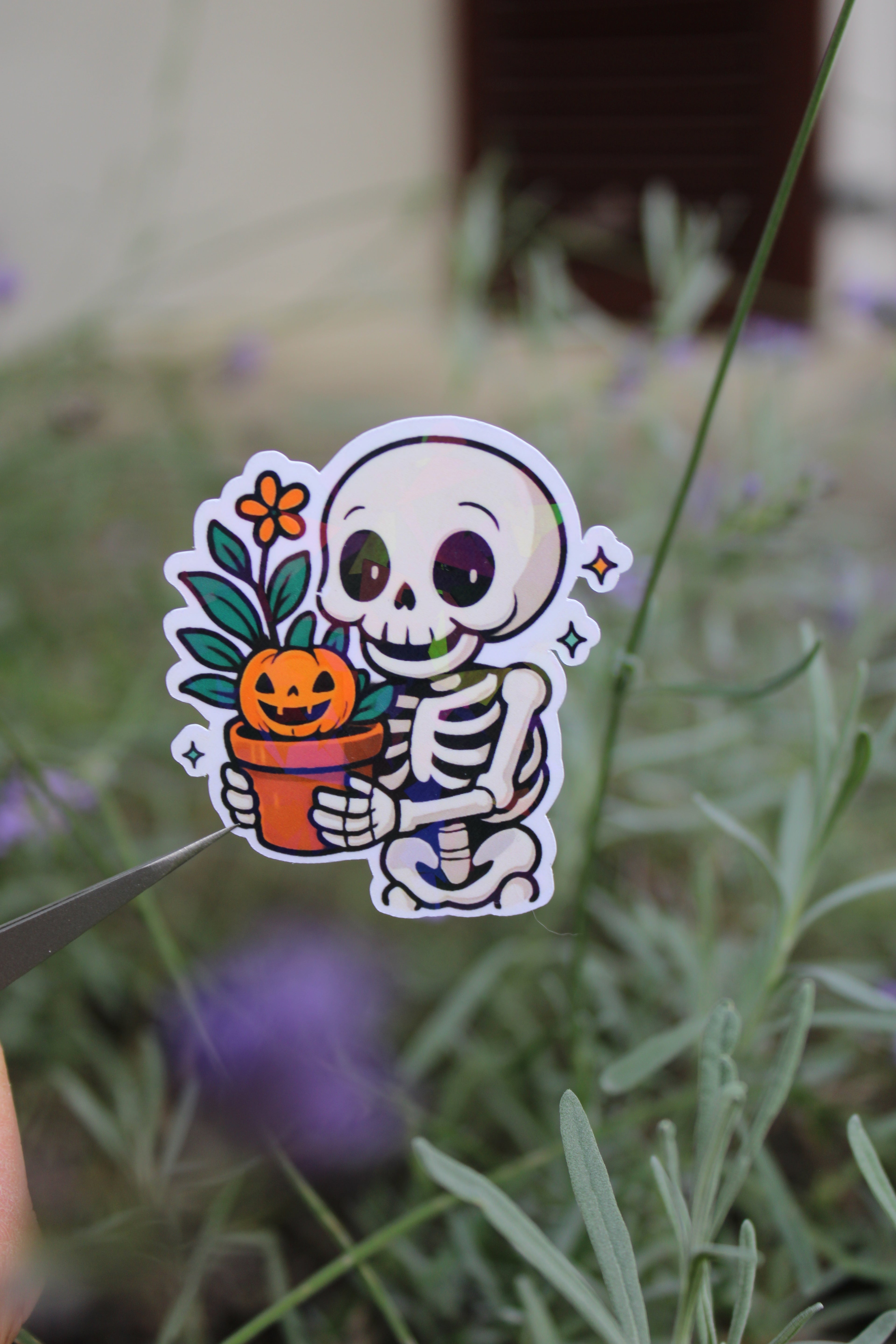 Fridolin das Skelett - Sticker/Magnetisches Lesezeichen 💀