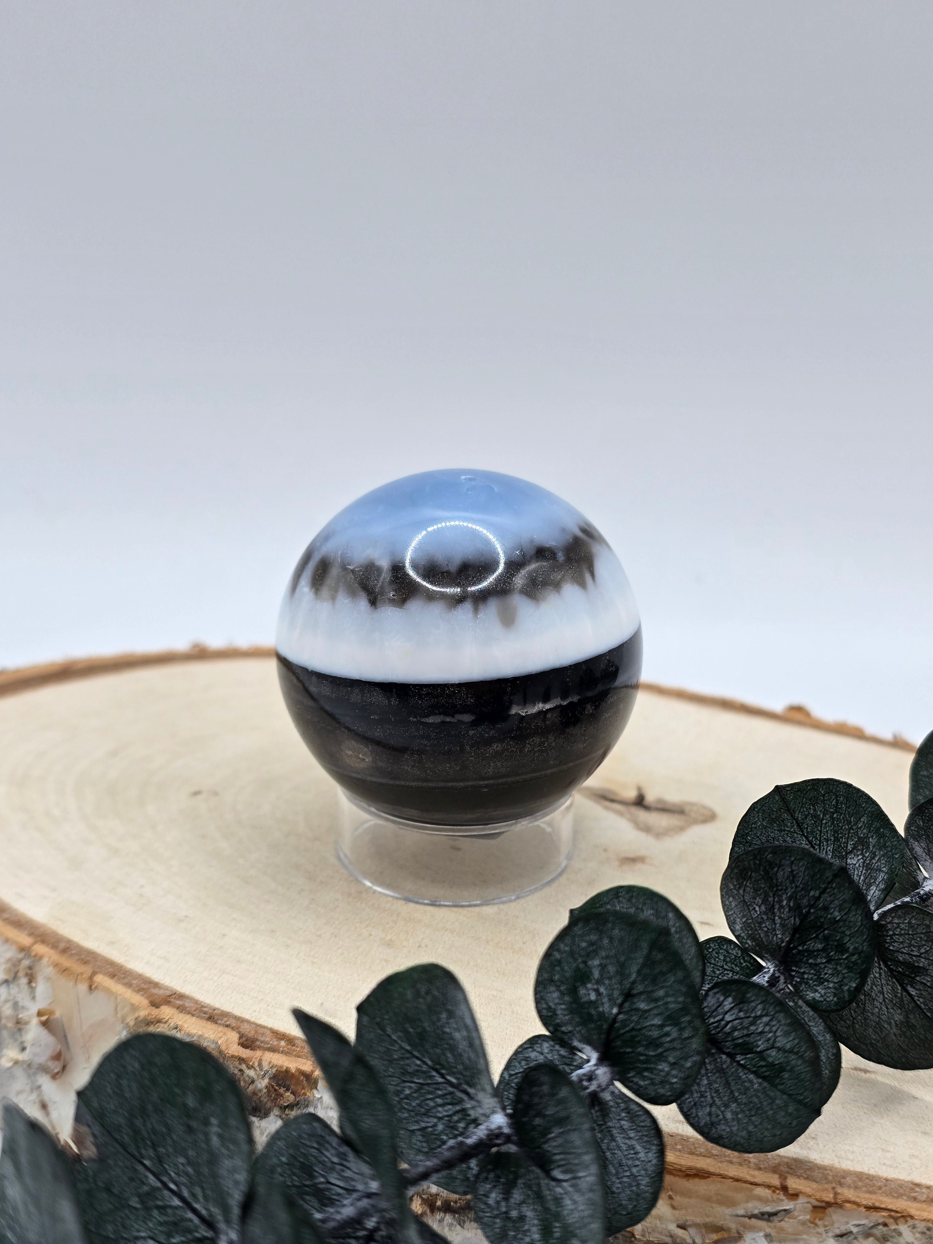 Blaue Opal Kugel 💙 TA43