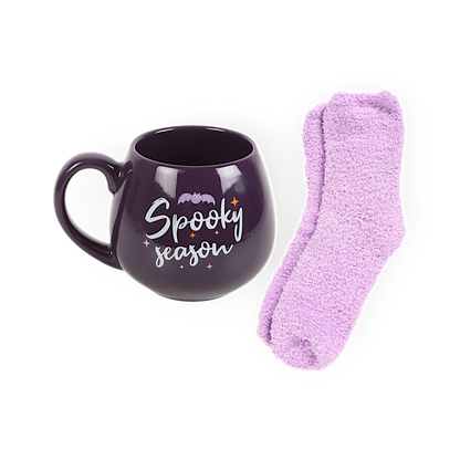 Spooky Season Tasse mit Kuschelsocken ☕️